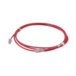 Cable de Parcheo UTP Cat6A, CM/LSZH, Diámetro Reducido (28AWG), Color Rojo, 2.13 Metros (7 Pies) miniatura 1