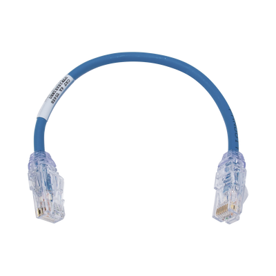 Cable de Parcheo UTP, Cat6A, Diámetro Reducido (28 AWG), CM/LSZH, Color Azul, 20.3 cm (8 pulgadas) - imagen 1