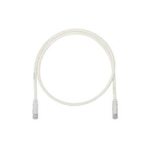 Cable de Parcheo UTP, Cat6A, 24 AWG, CM, Color Blanco, 0.3 Metros (1 Pie)