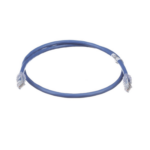 Cable de Parcheo UTP, Cat6A, 24 AWG, CM, Color Azul, 0.3 Metros (1 Pie) miniatura 1