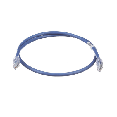 Cable de Parcheo UTP, Cat6A, 24 AWG, CM, Color Azul, 0.3 Metros (1 Pie) - imagen 1