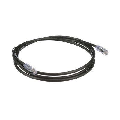Cable de Parcheo UTP, Cat6A, 24 AWG, CM, Color Negro, 0.91 Metros (3 Pies) - imagen 3