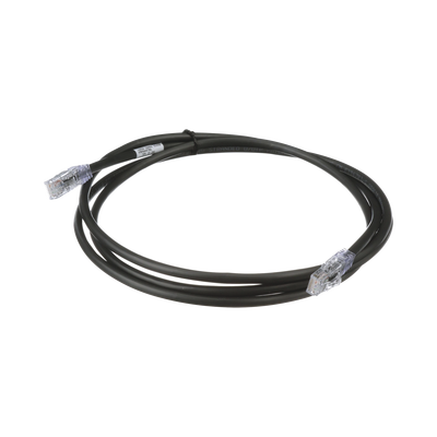 Cable de Parcheo UTP, Cat6A, 24 AWG, CM, Color Negro, 0.91 Metros (3 Pies) - imagen 1