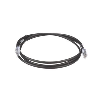 Cable de Parcheo UTP, Cat6A, 24 AWG, CM, Color Negro, 1.52 Metros (5 Pies) - imagen 1