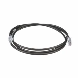 Cable de Parcheo UTP, Cat6A, 24 AWG, CM, Color Negro, 2.13 Metros (7 Pies)