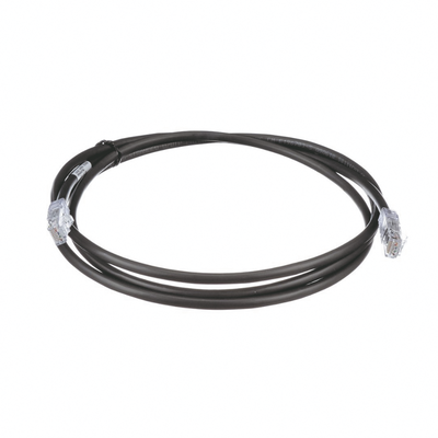 Cable de Parcheo UTP, Cat6A, 24 AWG, CM, Color Negro, 2.13 Metros (7 Pies) - imagen 1