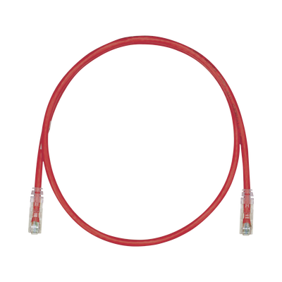 Cable de Parcheo TX6, UTP Cat6, 24 AWG, CM, Color Rojo, 4.57 Metros (15 Pies) - imagen 1