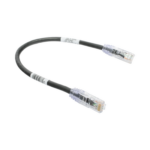 Cable de Parcheo TX6, UTP Cat6, 24 AWG, CM, Color Negro, 0.3 Metros (1 Pie) miniatura 2