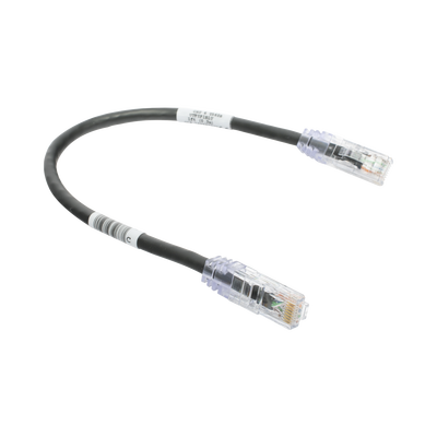 Cable de Parcheo TX6, UTP Cat6, 24 AWG, CM, Color Negro, 0.3 Metros (1 Pie) - imagen 2