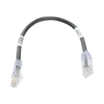 Cable de Parcheo TX6, UTP Cat6, 24 AWG, CM, Color Negro, 0.3 Metros (1 Pie) miniatura 1