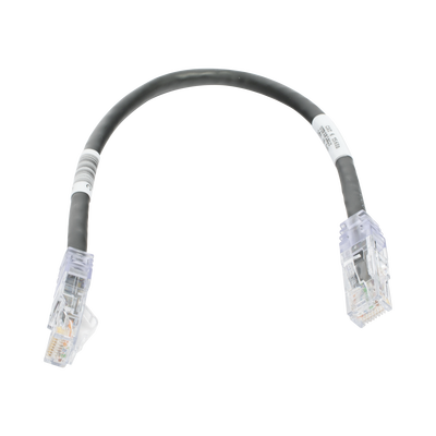Cable de Parcheo TX6, UTP Cat6, 24 AWG, CM, Color Negro, 0.3 Metros (1 Pie) - imagen 1