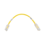 Cable de Parcheo TX6, UTP Cat6, 24 AWG, CM, Color Amarillo, 0.3 Metros (1 Pie) miniatura 1