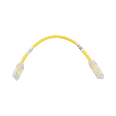 Cable de Parcheo TX6, UTP Cat6, 24 AWG, CM, Color Amarillo, 0.3 Metros (1 Pie) - imagen 1
