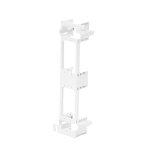 Montaje de Pared para Panel de Parcheo de 12 Puertos, Color Blanco