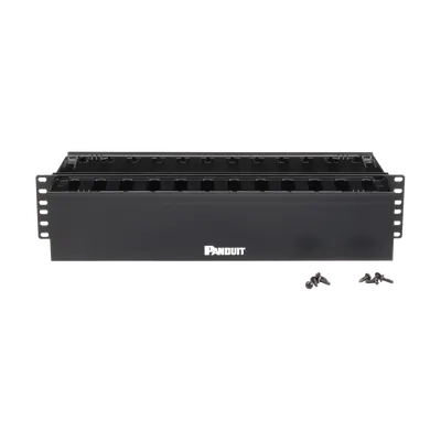 Organizador de Cables Horizontal PatchLink, Doble (Frontal y Posterior), Para Rack de 19in, 2UR - imagen 2