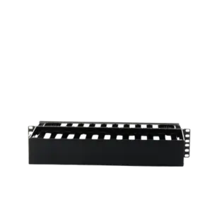 Organizador de Cables Horizontal PatchLink, Doble (Frontal y Posterior), Para Rack de 19in, 2UR