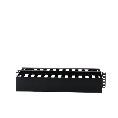 Organizador de Cables Horizontal PatchLink, Doble (Frontal y Posterior), Para Rack de 19in, 2UR - imagen 5