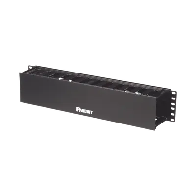 Organizador de Cables Horizontal PatchLink, Sencillo (Solo Frontal), Para Rack de 19in, 2UR - imagen 2