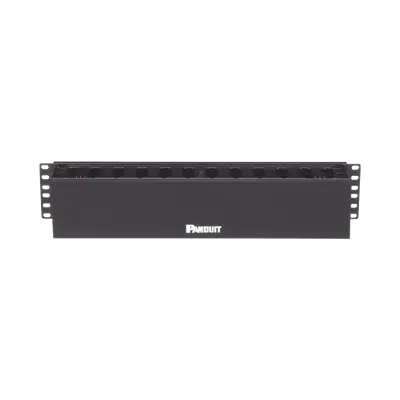 Organizador de Cables Horizontal PatchLink, Sencillo (Solo Frontal), Para Rack de 19in, 2UR - imagen 3