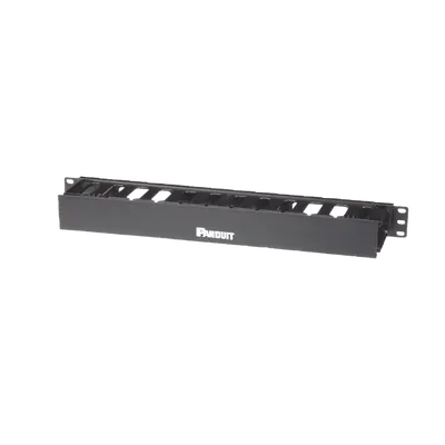 Organizador de Cables Horizontal PatchLink, Sencillo (Solo Frontal), Para Rack de 19in, 1UR - imagen 1