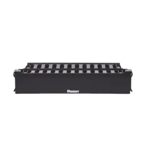 Organizador de Cables Horizontal PatchLink, Doble (Frontal y Posterior), Con Tapa Extendida, Para Rack de 19in, 2UR