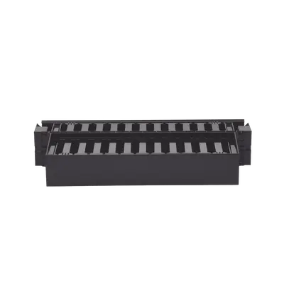 Organizador de Cables Horizontal PatchLink, Doble (Frontal y Posterior), Con Tapa Extendida, Para Rack de 19in, 2UR - imagen 3