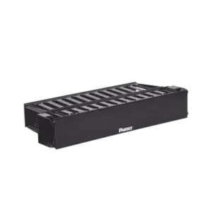 Organizador de Cables Horizontal PatchLink, Doble (Frontal y Posterior), Con Tapa Extendida, Para Rack de 19in, 2UR