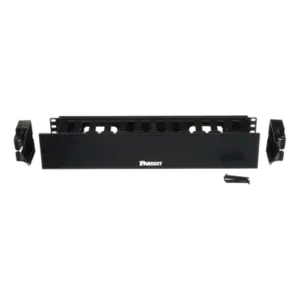 Organizador de Cables Horizontal PatchLink, Sencillo (Solo Frontal), Con Tapa Extendida, Para Rack de 19in, 2UR
