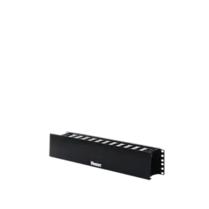 Organizador de Cables Horizontal PatchLink, Sencillo (Solo Frontal), Con Tapa Extendida, Para Rack de 19in, 2UR