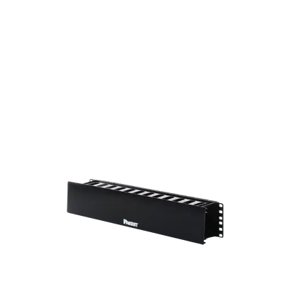 Organizador de Cables Horizontal PatchLink, Sencillo (Solo Frontal), Con Tapa Extendida, Para Rack de 19in, 2UR - imagen 5