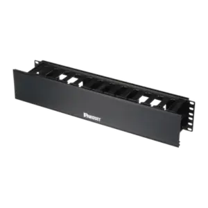 Organizador de Cables Horizontal PatchLink, Sencillo (Solo Frontal), Con Tapa Extendida, Para Rack de 19in, 2UR
