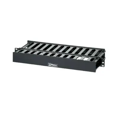 Organizador de Cables Horizontal PatchLink, Doble (Frontal y Posterior), Para Rack de 19in, 1UR - imagen 1