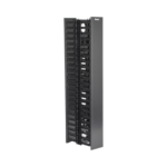 Organizador Vertical NetRunner, Doble (Frontal y Posterior), de 22.5 UR, 4.9in de Ancho, Color Negro miniatura 2