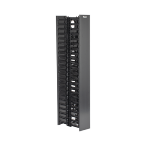 Organizador Vertical NetRunner, Doble (Frontal y Posterior), de 22.5 UR, 4.9in de Ancho, Color Negro