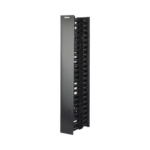 Organizador Vertical NetRunner, Doble (Frontal y Posterior), de 22.5 UR, 4.9in de Ancho, Color Negro miniatura 3