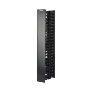 Organizador Vertical NetRunner, Doble (Frontal y Posterior), de 22.5 UR, 4.9in de Ancho, Color Negro