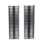 Organizador Vertical NetRunner, Sencillo (Solo Frontal), Para Rack Abierto de 45 Unidades, 4.9in de Ancho, Color Negro miniatura 5