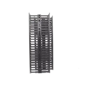 Organizador Vertical NetRunner, Doble (Frontal y Posterior), para Rack Abierto de 45 Unidades, 6.7in de Ancho, Color Negro