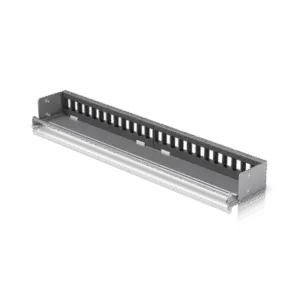 UACC Rack Patch Panel Blank 24 Puertos - Panel Patch Keystone 1U con Barra de Gestión de Cables y Estética Uniforme