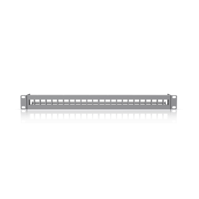 UACC Rack Patch Panel Blank 24 Puertos – Panel Patch Keystone 1U con Barra de Gestión de Cables y Estética Uniforme - imagen 4