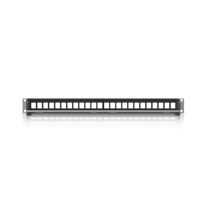 UACC Rack Patch Panel Blank 24 Puertos – Panel Patch Keystone 1U con Barra de Gestión de Cables y Estética Uniforme - imagen 6