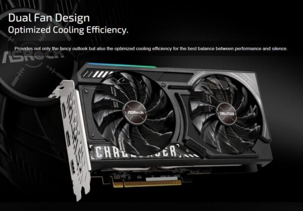 Challenger OC | Radeon RX 9060 XT | 8GB GDDR6 — Tarjeta de Video ASRock: PCIe 5.0 x16 | HDMI + 2x DisplayPort - imagen 3