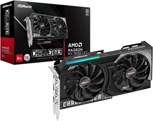 Challenger OC | Radeon RX 9060 XT | 8GB GDDR6 — Tarjeta de Video ASRock: PCIe 5.0 x16 | HDMI + 2x DisplayPort - imagen 5