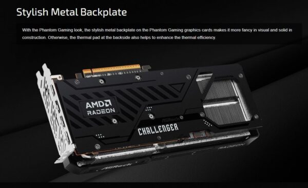 Challenger OC | Radeon RX 9070 XT | 16GB GDDR6 — Tarjeta de Video ASRock: PCIe 5.0 x16 | HDMI + 3x DisplayPort - imagen 6