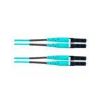 Jumper de Fibra Optica Multimodo 50/125 OM4, LC-LC Duplex, OFNR (Riser), Color Aqua, 2.44 Metros (8 Pies) miniatura 2