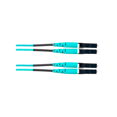 Jumper de Fibra Optica Multimodo 50/125 OM4, LC-LC Duplex, OFNR (Riser), Color Aqua, 2.44 Metros (8 Pies) - imagen 2