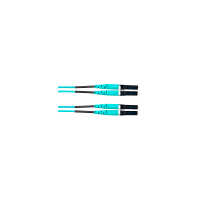 Jumper de Fibra Óptica Multimodo 50/125 OM4, LC-LC Duplex, OFNR (Riser), Color Aqua, 18 Metros (59.06 Pies) - imagen 2