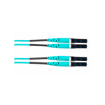 Jumper de Fibra Optica Multimodo 50/125 OM4, LC-LC Duplex, OFNR (Riser), Color Aqua, 30 Metros (98.43 Pies) miniatura 2