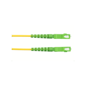 Jumper de Fibra Optica Monomodo 9/125 OS2, SC/APC-SC/APC Simplex, OFNR (Riser), Color Amarillo, 5 Metros (16.40 Pies)