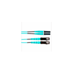 Jumper de Fibra Optica Multimodo 50/125 OM4, LC-SC Duplex, LSZH, Color Aqua, 6 Metros (19.69 Pies) miniatura 2
